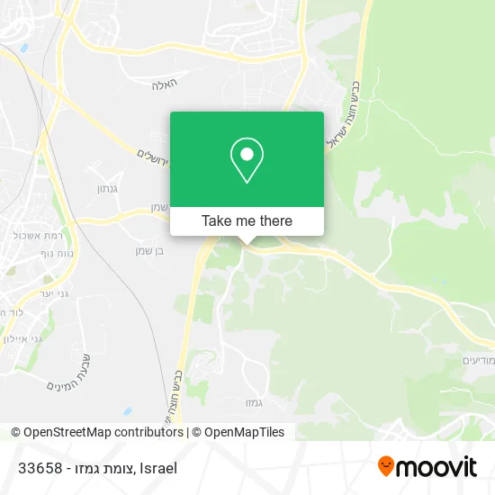 Карта 33658 - צומת גמזו