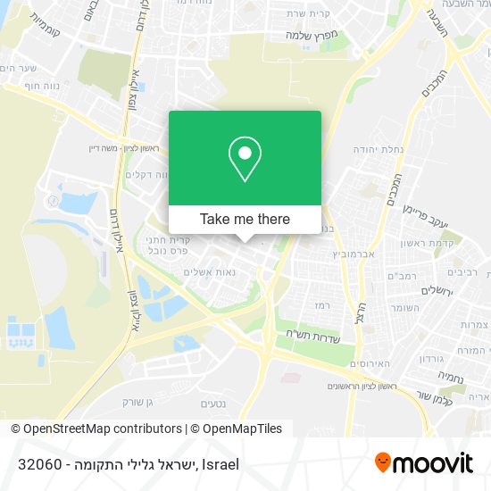 32060 - ישראל גלילי התקומה map