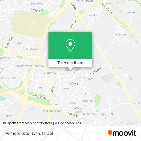 Карта מרכז הבגט והסנדוויץ