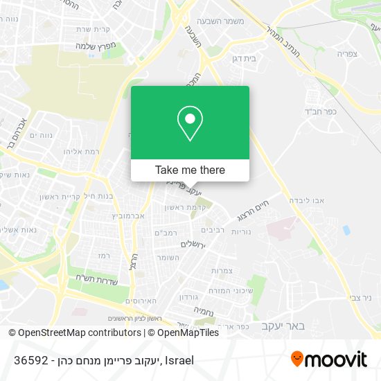 36592 - יעקוב פריימן מנחם כהן map