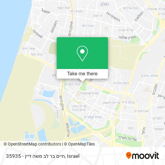 Карта 35935 - חיים בר לב משה דיין