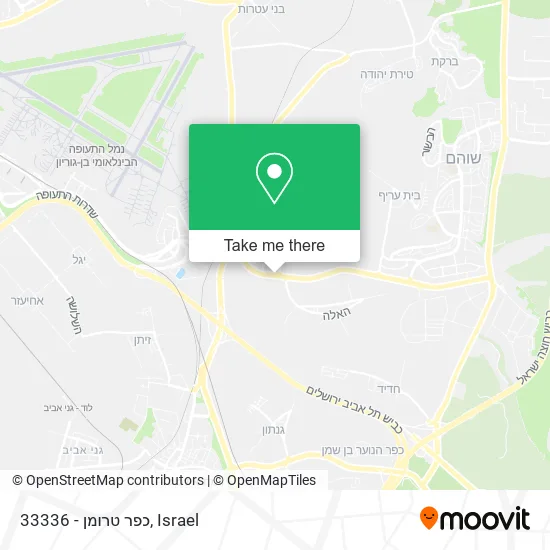 33336 - כפר טרומן map