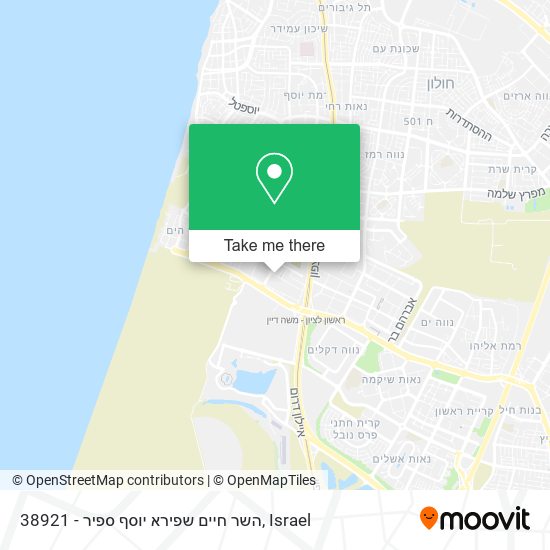 38921 - השר חיים שפירא יוסף ספיר map