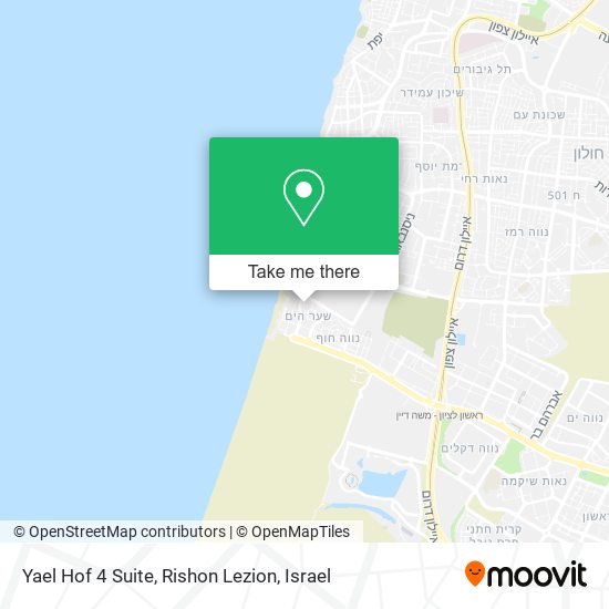 Yael Hof 4 Suite, Rishon Lezion map
