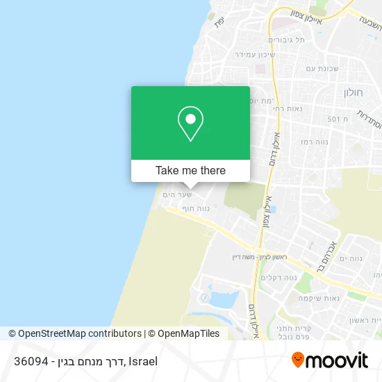 36094 - דרך מנחם בגין map