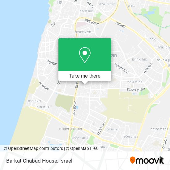 Карта Barkat Chabad House