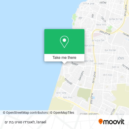 לאונרדו סוויט בת ים map