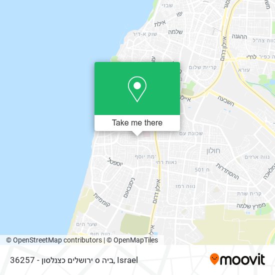 Карта 36257 - ביה ס ירושלים כצנלסון