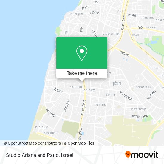 Studio Ariana and Patio map
