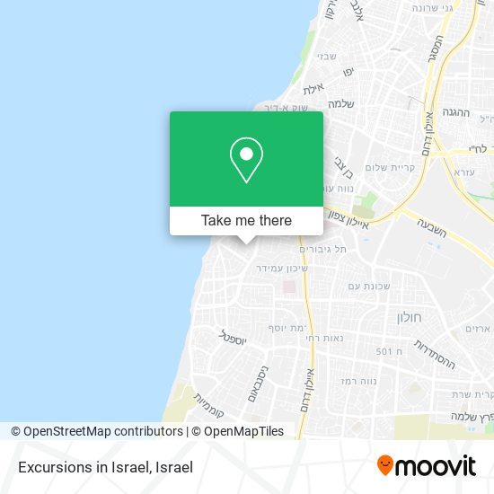 Excursions in Israel map