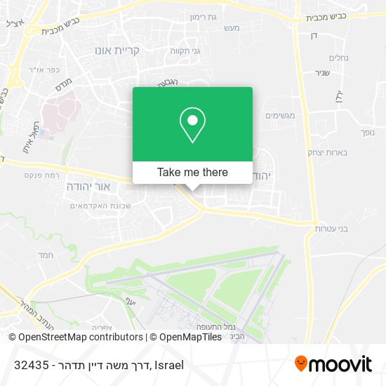 Карта 32435 - דרך משה דיין תדהר