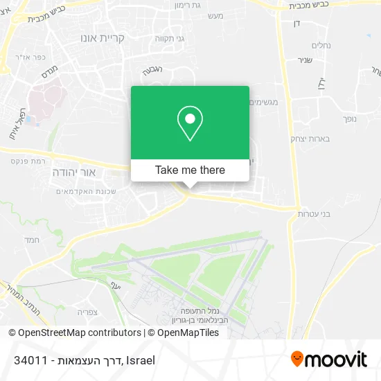 34011 - דרך העצמאות map