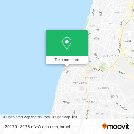 20170 - מרכז פרס לשלום 3178 map