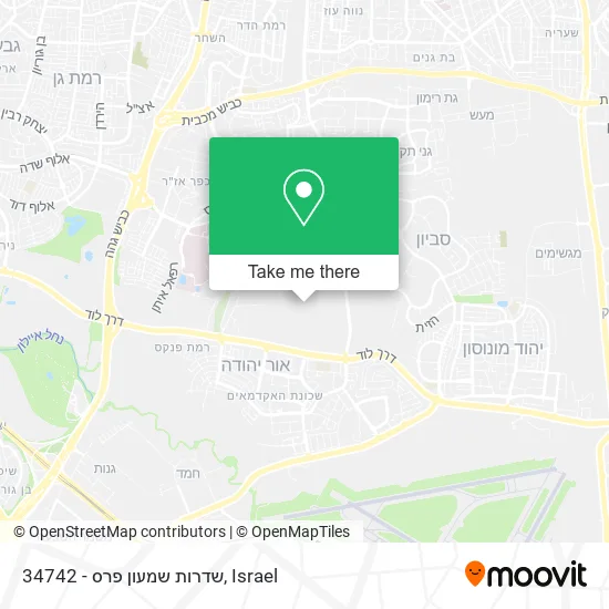 34742 - שדרות שמעון פרס map
