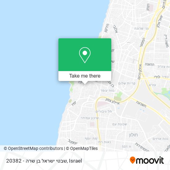 Карта 20382 - שבטי ישראל בן שרה