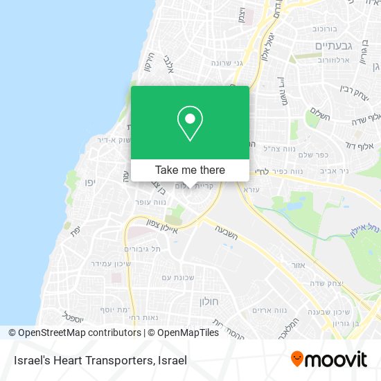 Карта Israel's Heart Transporters