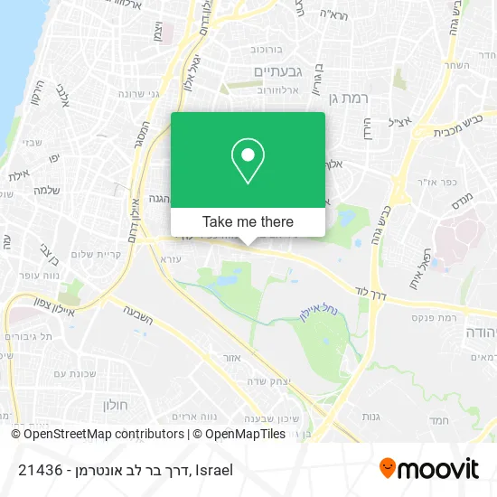 Карта 21436 - דרך בר לב אונטרמן