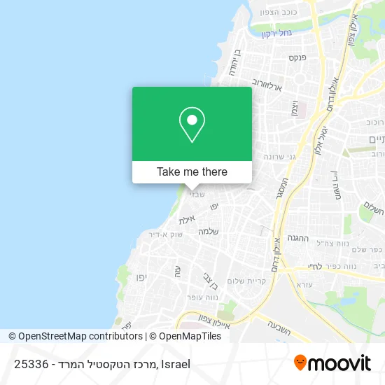 25336 - מרכז הטקסטיל המרד map