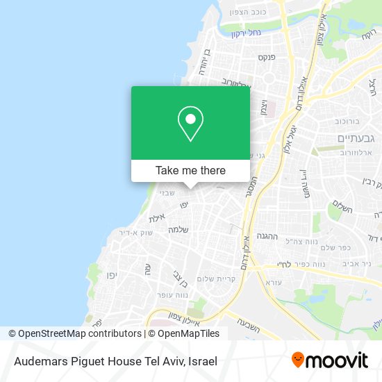 Audemars Piguet House Tel Aviv map