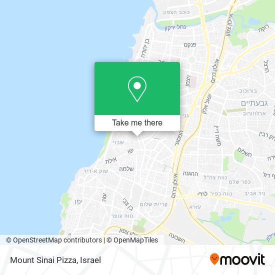 Карта Mount Sinai Pizza