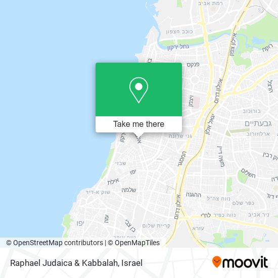 Raphael Judaica & Kabbalah map