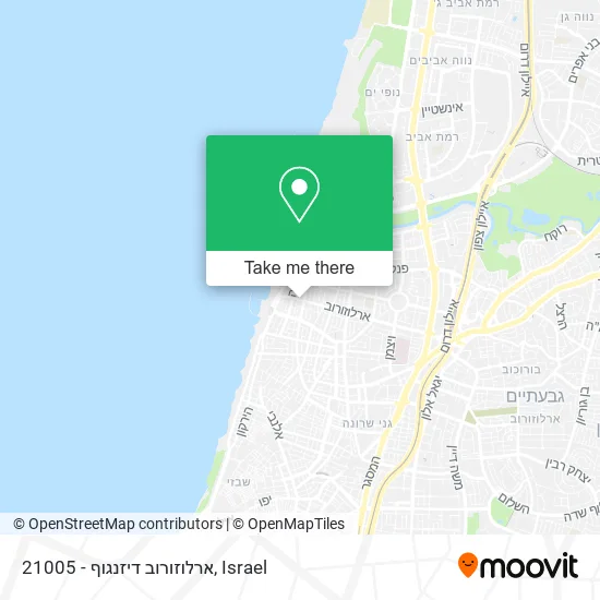 Карта 21005 - ארלוזורוב דיזנגוף