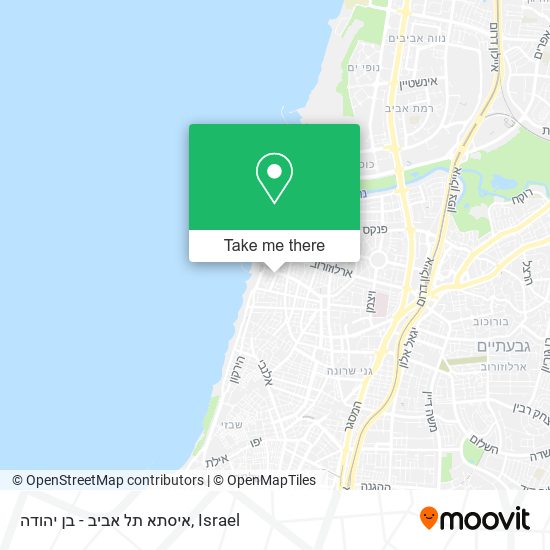 איסתא תל אביב - בן יהודה map
