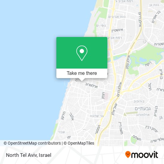 Карта North Tel Aviv