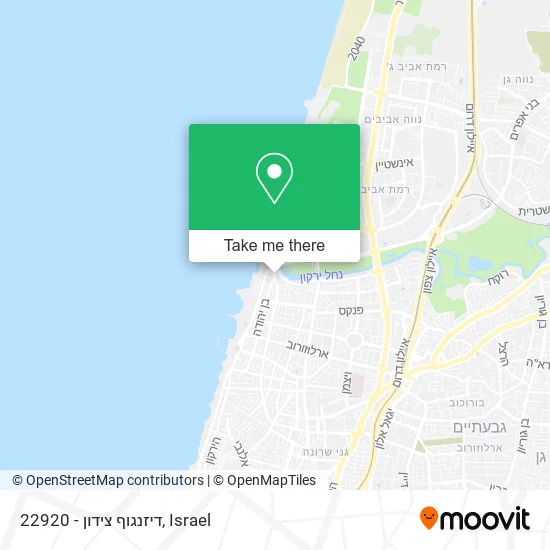 Карта 22920 - דיזנגוף צידון