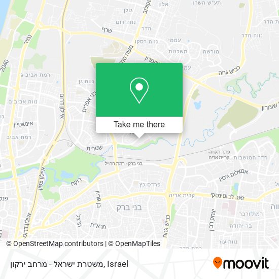 משטרת ישראל - מרחב ירקון map