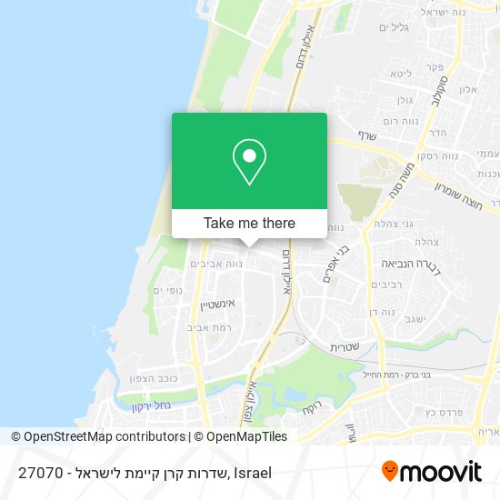 Карта 27070 - שדרות קרן קיימת לישראל