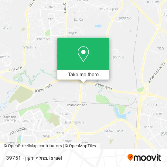 Карта 39751 - מחלף ירקון