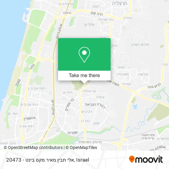 20473 - אלי תבין מאיר מקס בינט map