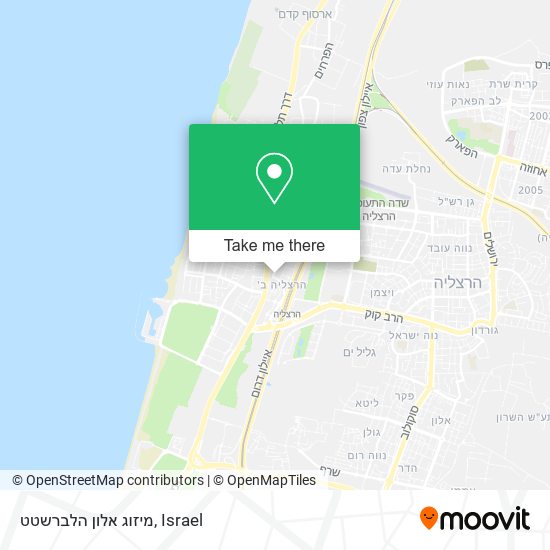 מיזוג אלון הלברשטט map