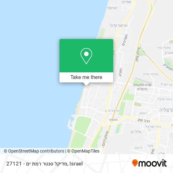 Карта 27121 - מדיקל סנטר רמת ים