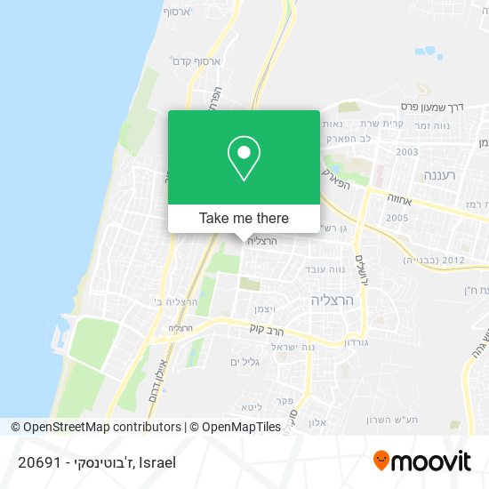 20691 - ז'בוטינסקי map