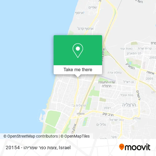 20154 - צומת כפר שמריהו map