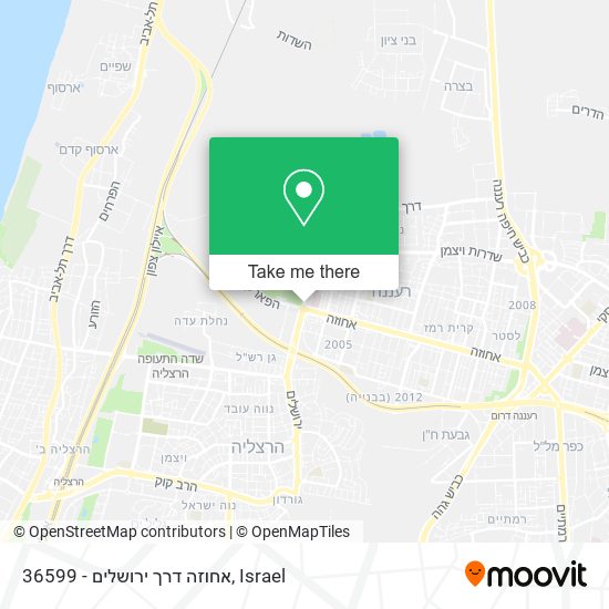 36599 - אחוזה דרך ירושלים map