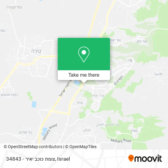 34843 - צומת כוכב יאיר map