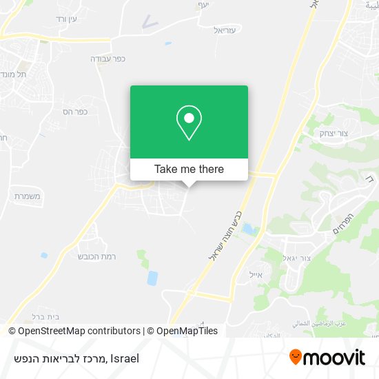 מרכז לבריאות הנפש map