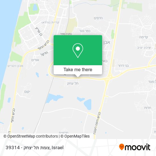 39314 - צומת תל יצחק map