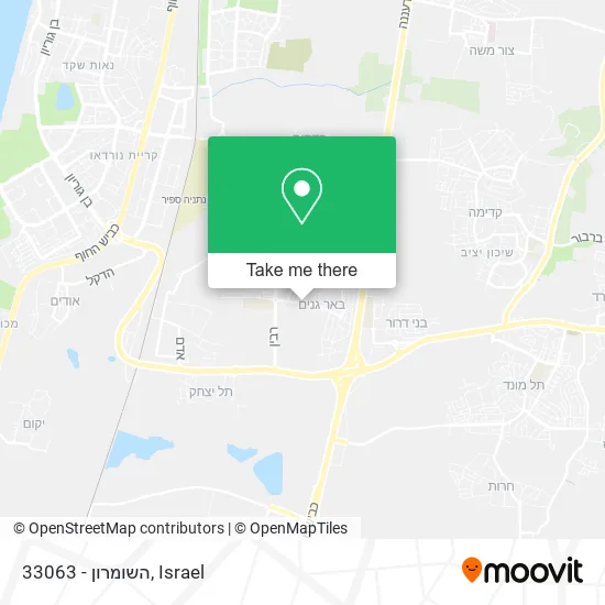 33063 - השומרון map