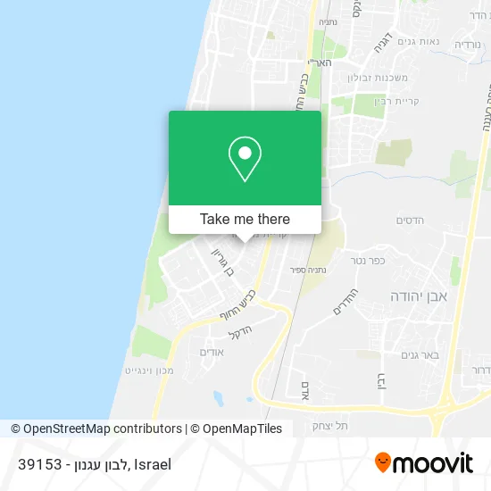 Карта 39153 - לבון עגנון