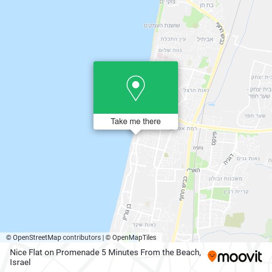 Nice Flat on Promenade 5 Minutes From the Beach map