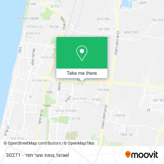 Карта 30271 - צומת שער חפר