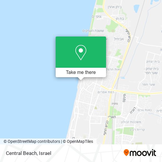 Central Beach map