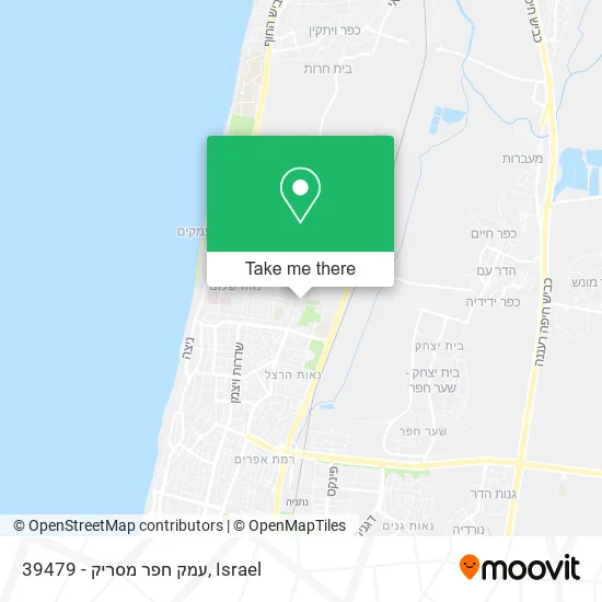 Карта 39479 - עמק חפר מסריק