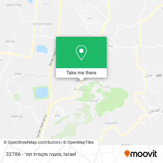 Карта 32786 - מועצה מקומית זמר