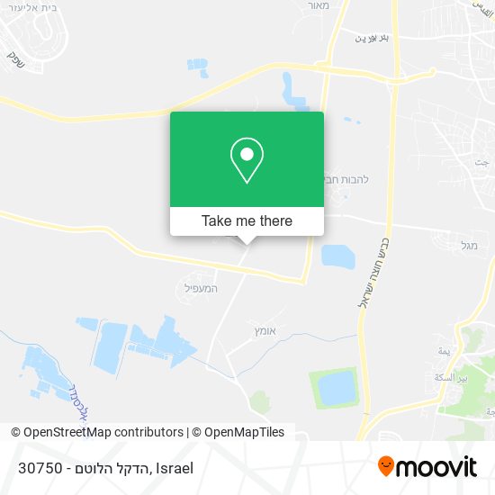 30750 - הדקל הלוטם map