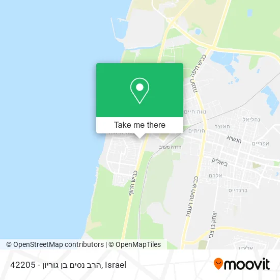 42205 - הרב נסים בן גוריון map